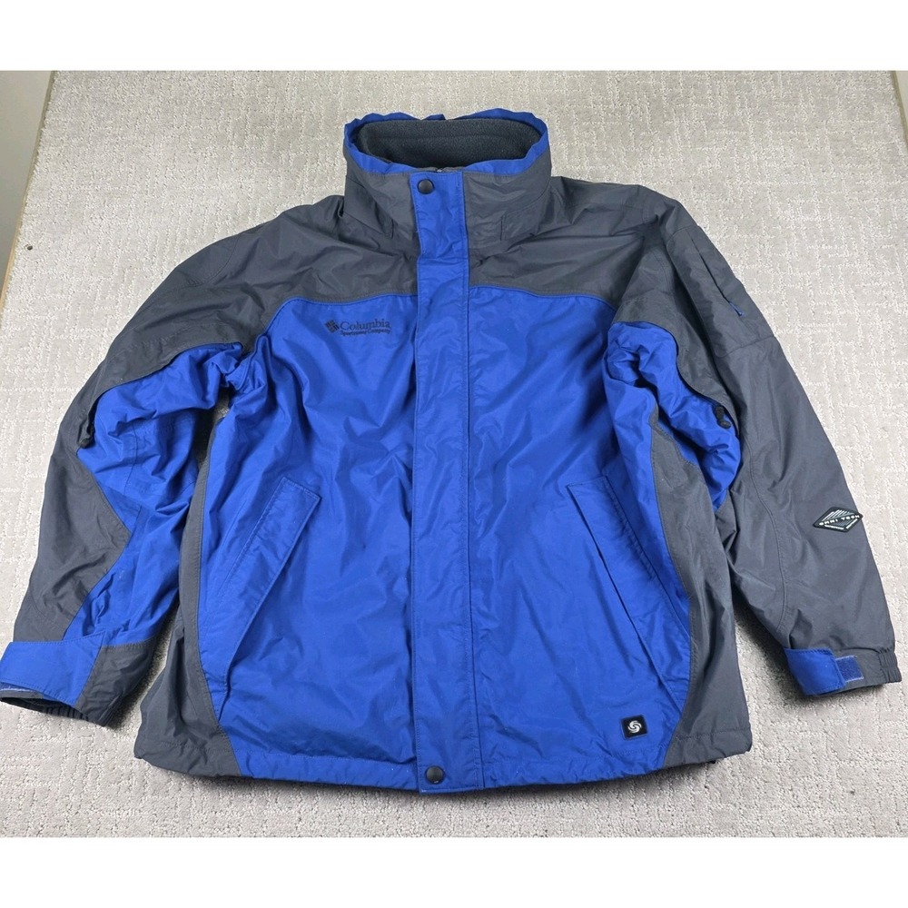 Columbia Mens Core‎ Interchange XL Jacket Coat Fleece Lined  Waterproof No Hood